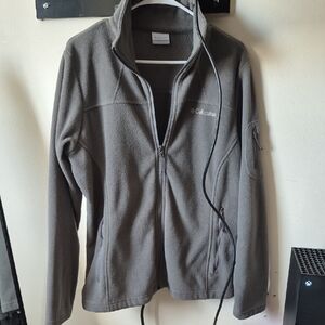 Columbia Women's Charcoal Gray Full-Zip Fleece Jacket